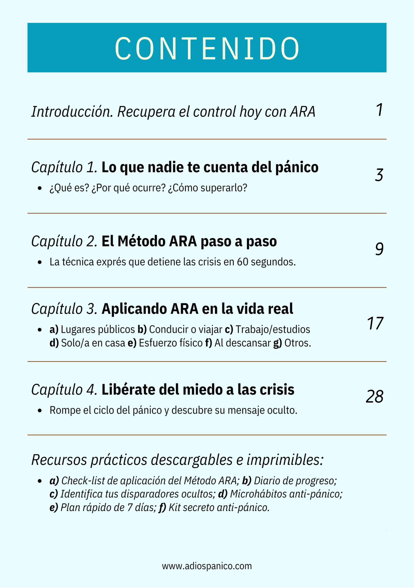 ¡Adiós Pánico! - eBook📘
