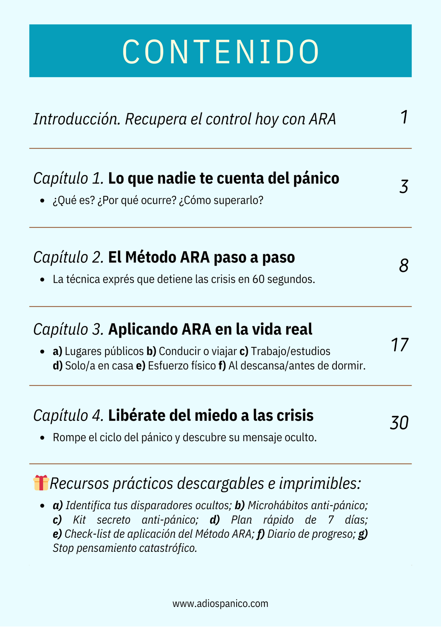 ¡Adiós Pánico! - eBook📘