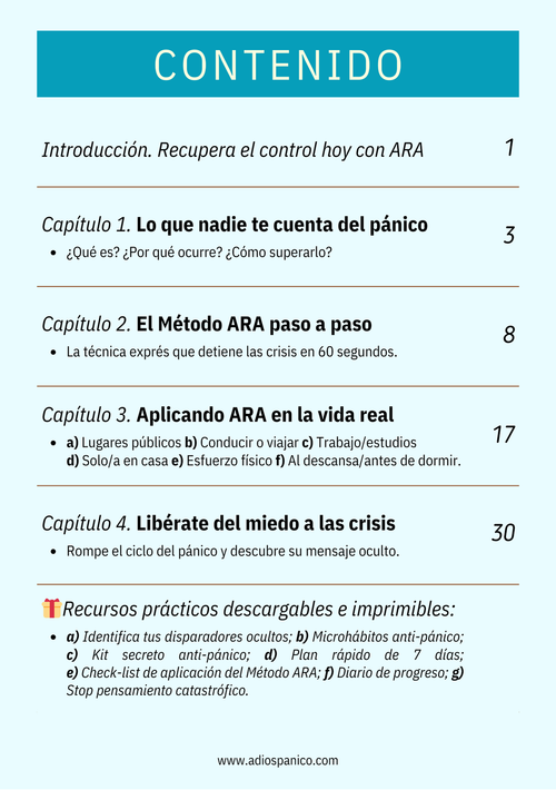 ¡Adiós Pánico! - eBook📘