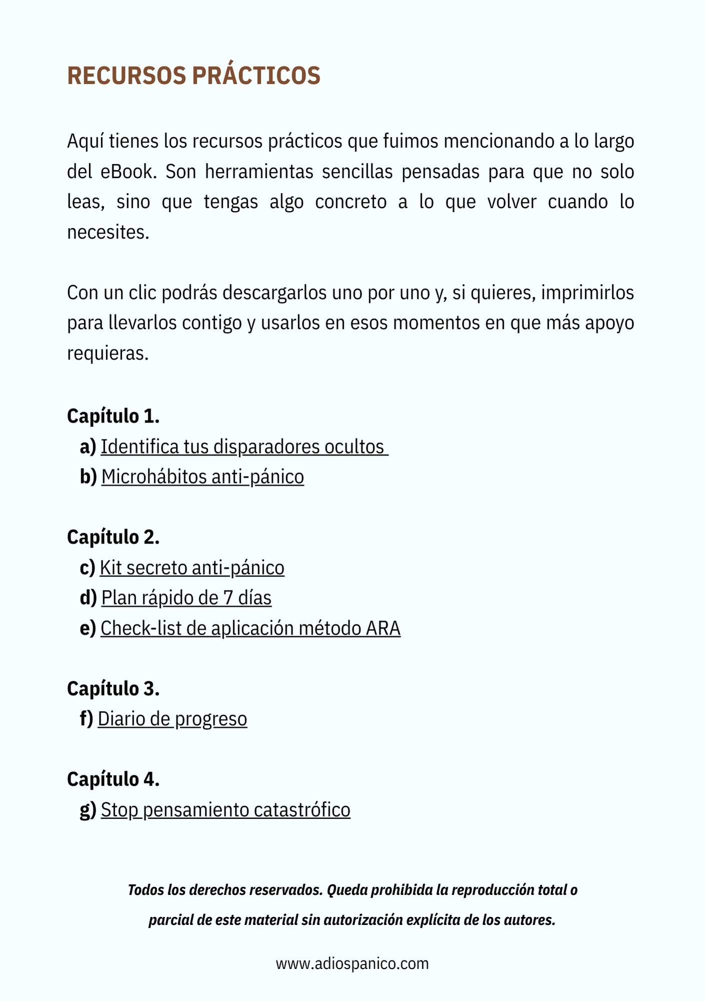 ¡Adiós Pánico! - eBook📘